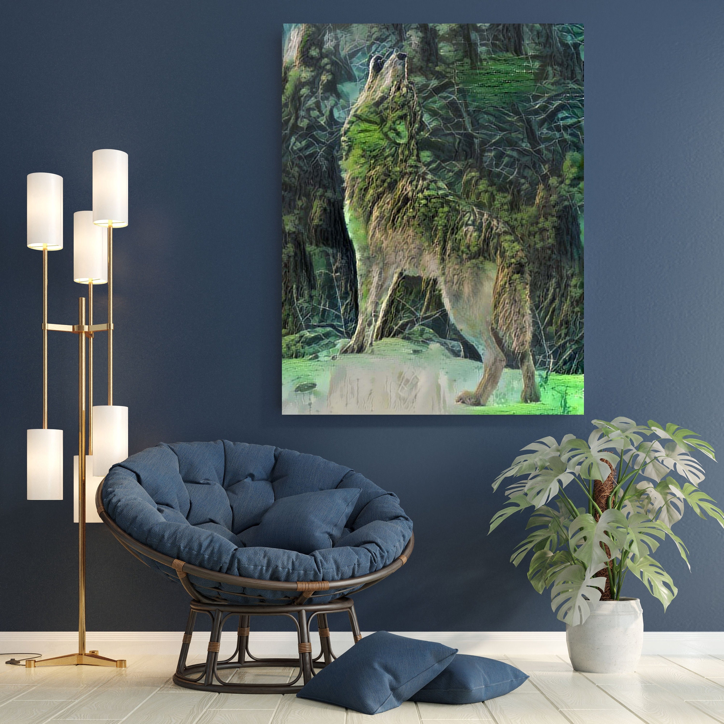 Tableau Loup Foret, Tableau