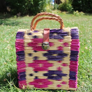 Organic Portuguese Bag / Shopping Bag / Fashion Basket / Colorful Bag / Straw Beach Bag / Handbags / Shopping Basket