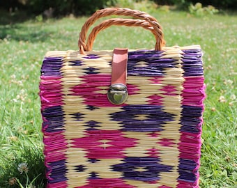 Organic Portuguese Bag / Shopping Bag / Fashion Basket / Colorful Bag / Straw Beach Bag / Handbags / Shopping Basket