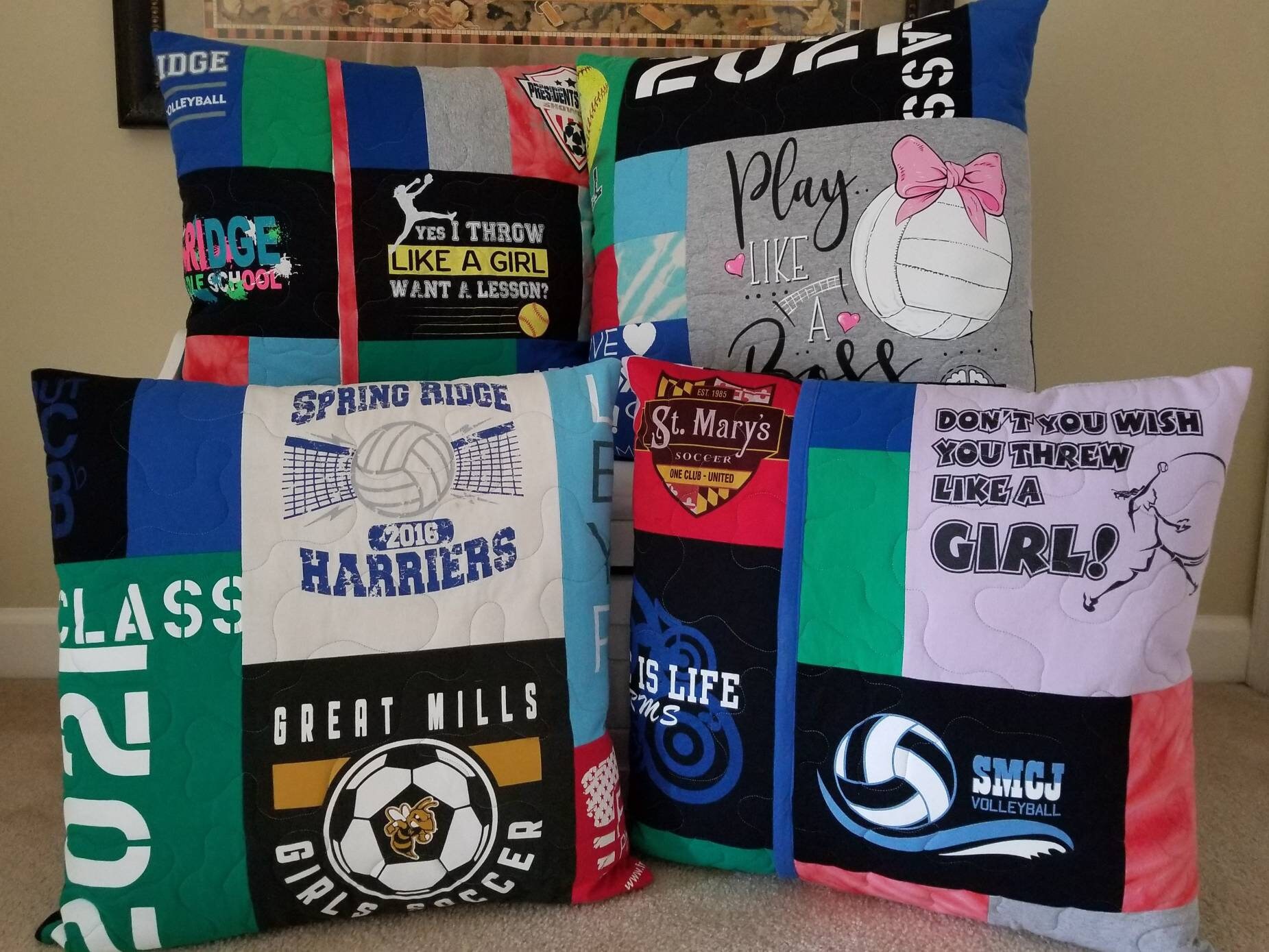 MEMORY PILLOW Made From Loved Ones Clothing Etsy