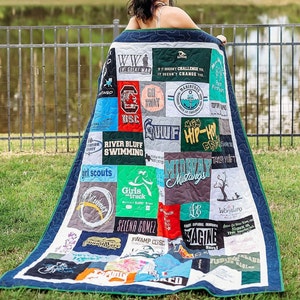 T-SHIRT MEMORY QUILT:  Graduation, Birthday, Just Because Gift