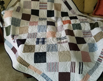 MEMORY QUILT made from Loved Ones Clothing