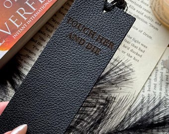 Touch Her and Die Bookmark with Tassel - gift for romance readers!