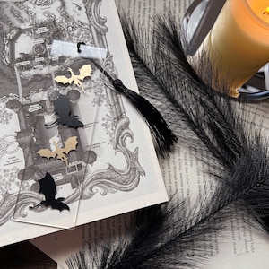 Fourth Wing Dragon Inspired Tairn and Andarna Acrylic Bookmark with Tassel | Booktok | Bookish