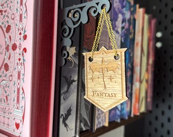 Bookshelf 'Fantasy' Library Sign