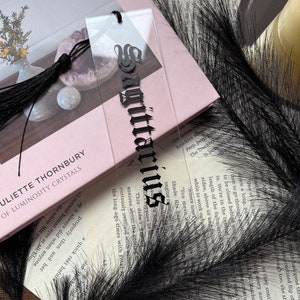 Zodiac Acrylic Bookmark with Tassel | Booktok | Bookish