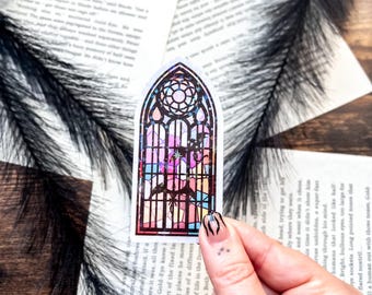 Dragon Stained Glass Window Kindle Sticker