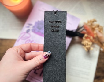 Smutty Book Club Leather Bookmark with Tassel - gift for romance readers!