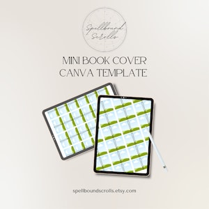 Mini Book Cover Canva Template | Drag & Drop!