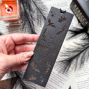Fantasy Leather Bookmark with Tassel | Booktok | Bookish