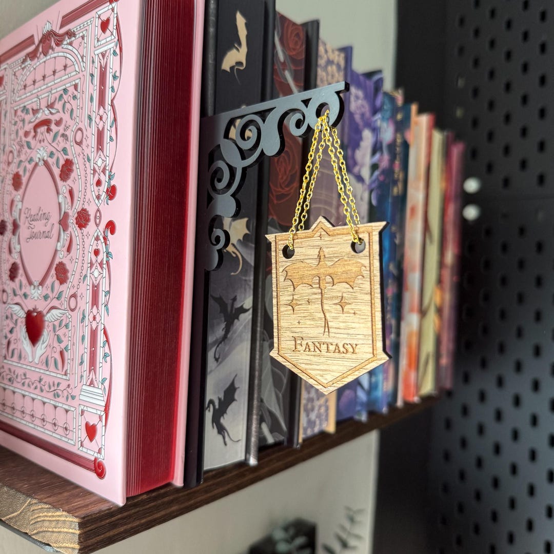 Bookshelf 'fantasy' Library Sign - Etsy
