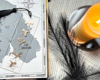 Fantasy Dragon Acrylic Bookmark with Tassel