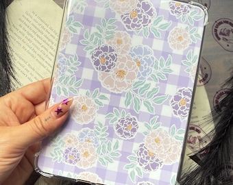 Inserto floral morado para Kindle / Accesorios para Kindle / Insertos para estuches Bookish / Inserto para lector electrónico / Inserto para Kindle Paperwhite / Inserto para Kindle Basic /