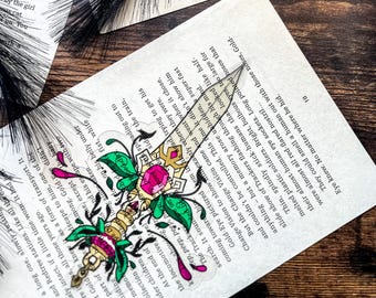 Fantasy Dagger Book Overlay | Bookish