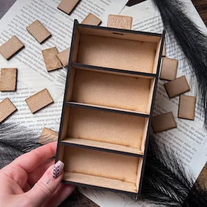 DIY Mini Bookshelf Kit with 30 Mini Book Blanks | Bookish | BookTok