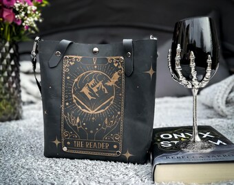 The Fantasy Reader: ¡bolso de cuero hecho a mano para amantes de los libros!