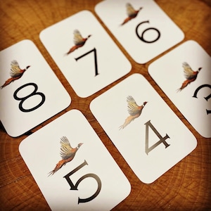 Game Shooting Peg Signs in 3x4 inch, Peg markers, Schietpinnen, Peg Draw Cards