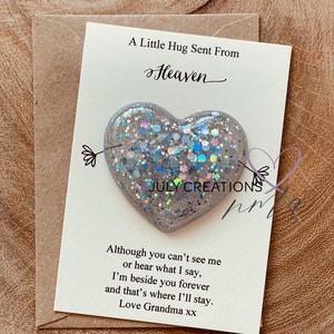 A little hug from heaven, bereavement gift and card, bereavement hug, gift for loss of a loved one