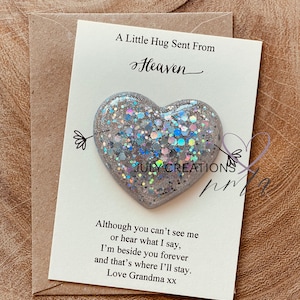 Un petit câlin du ciel, cadeau et carte de deuil, câlin de deuil, cadeau pour la perte d'un être cher, cadeau de deuil, jeton de deuil