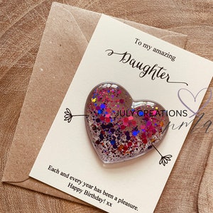 Carte d'anniversaire fille, cadeau d'anniversaire fille, mon incroyable câlin de fille, jeton fille, cadeau fille, carte fille