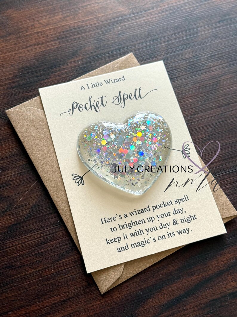 Spell Pocket Wizard Pocket Spell Hug | Magical Spell Card & Keepsake - Etsy UK