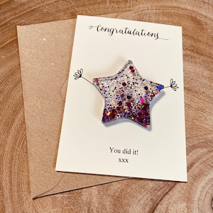 Gefeliciteerd zakknuffel, goed gedaan token, examencadeau, je bent een ster