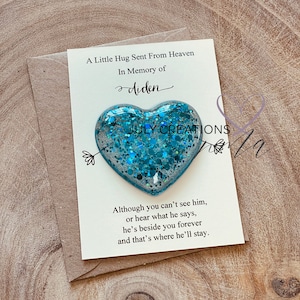 HOMBRE Un pequeño abrazo del cielo, En memoria de una tarjeta para un hombre, regalo y tarjeta de duelo, abrazo de duelo, Regalo de duelo