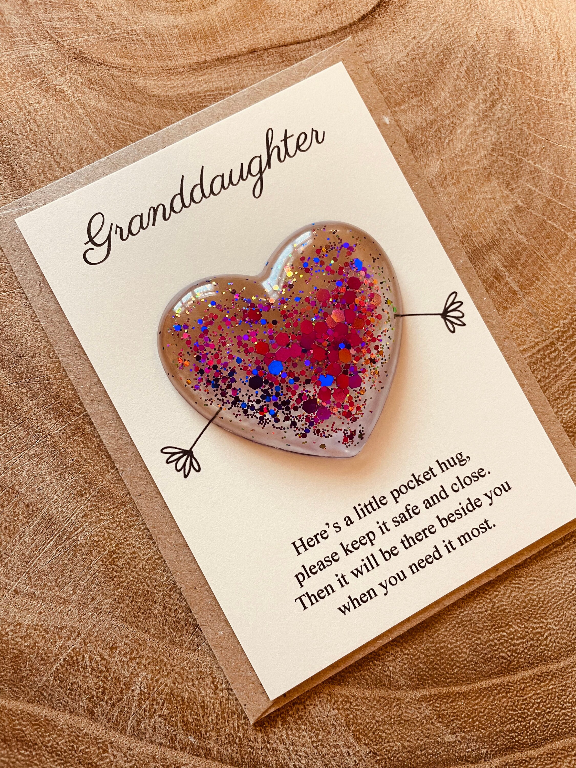 Granddaughter Gift Granddaughter Pocket Hug Etsy UK