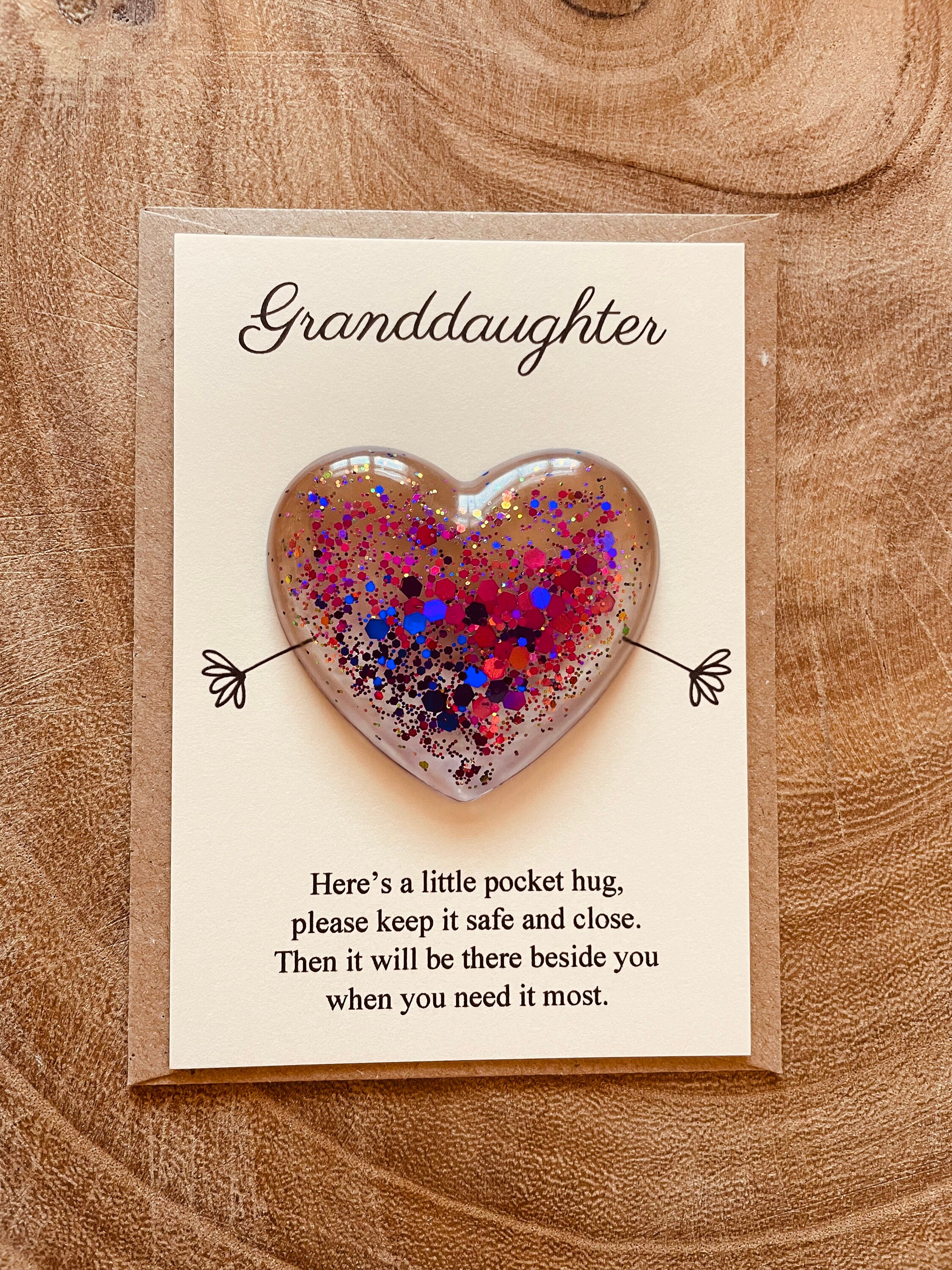 Granddaughter Gift Granddaughter Pocket Hug Etsy UK