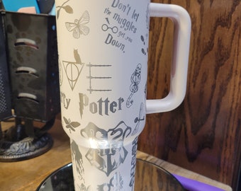 Custom 40 oz tumbler with handle