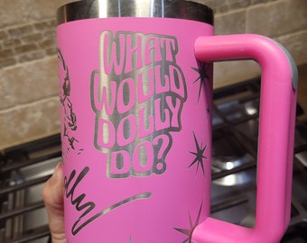 40 oz dolly parton tumbler