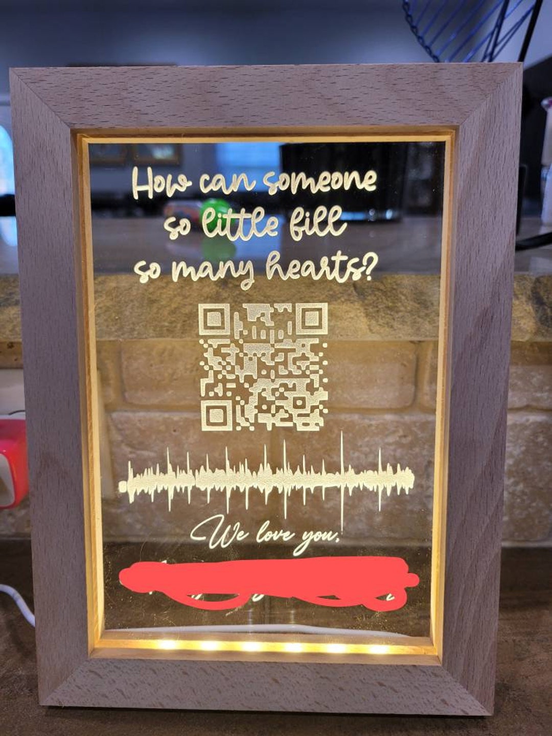 Light up QR Code Frame - Etsy