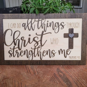 All things through Christ sign