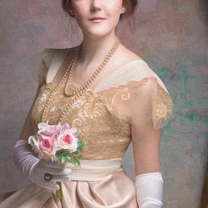 Edwardian inspiriertes Kleid: Titanic Era Abendkleid