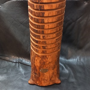 Tree trunk lamp indirect table lamp made of robust natural trunk wood