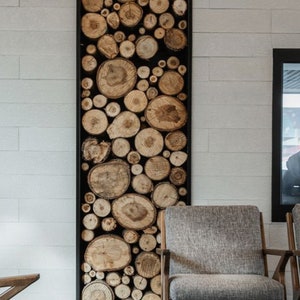 250 St. weit über 2qm Baumscheiben Naturholzscheiben, Holzfliesen in verschiedenen Größen Farben und Formen für Wand oder Deckenverkleidung Bild 7