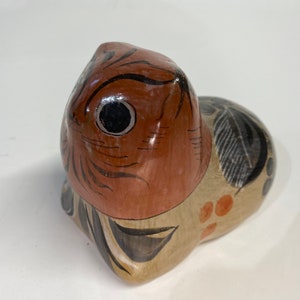 Vintage Tonala Cat Figurine Shelf Sitter Kitty Mexican