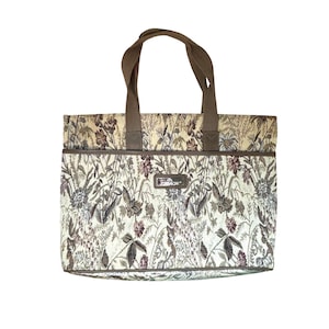 Vintage Jordache Small Overnight Carry on Bag Shoulder Bag Floral Tapestry EUC