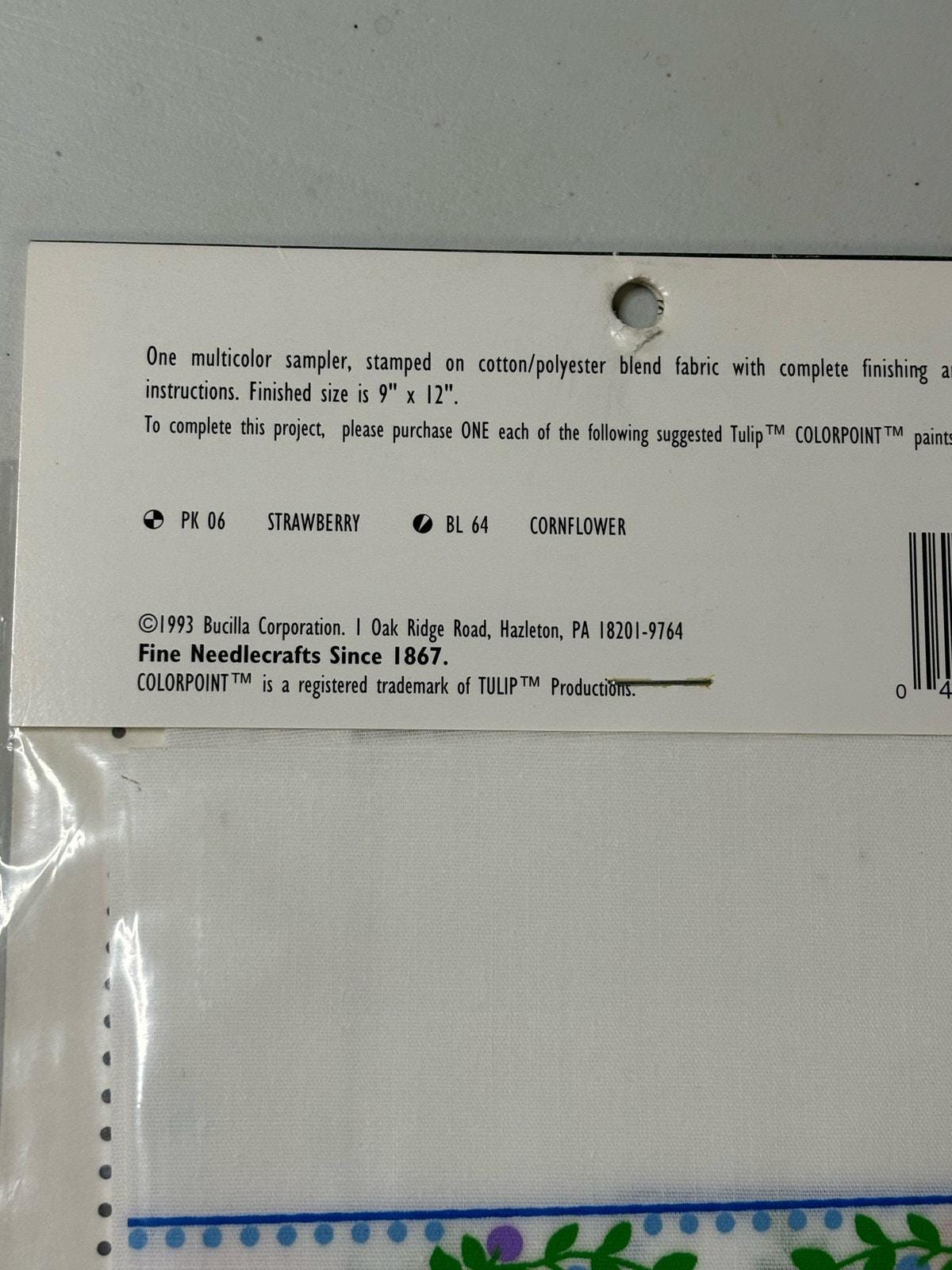 Bucilla Tulip Colorpoint Paint Stitching With Love SAMPLER Kit 63969 ...