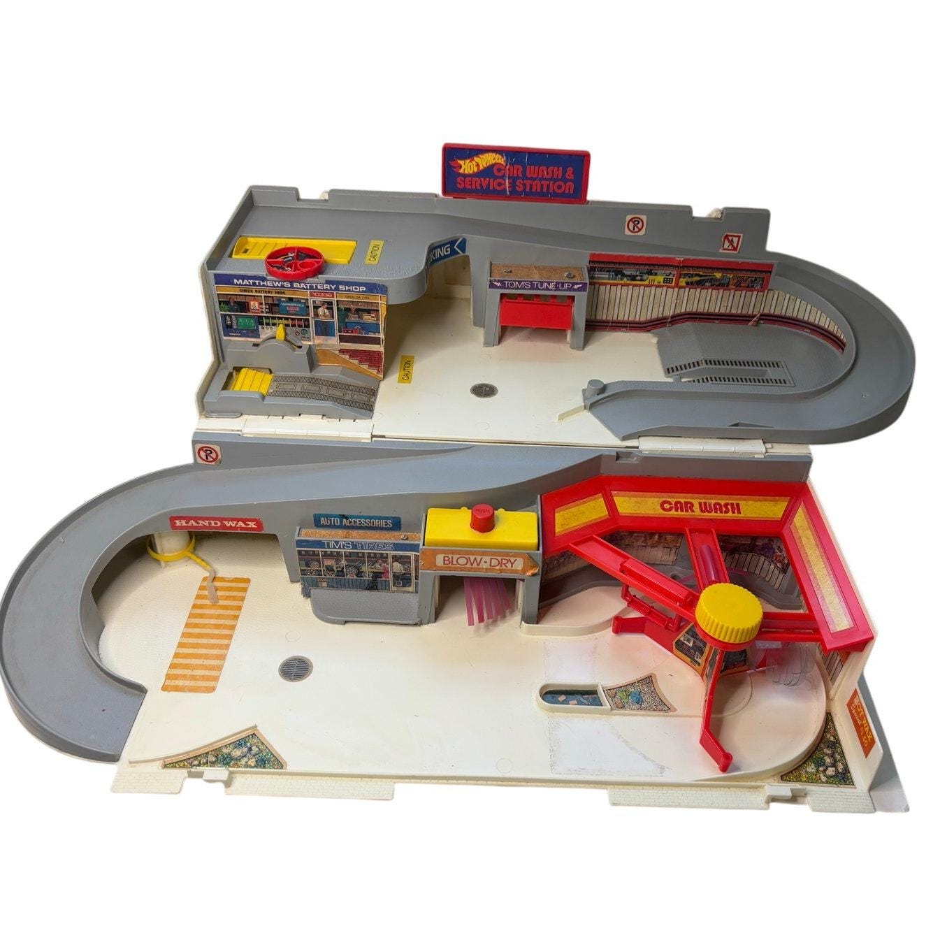 Vintage Hot Wheels 1979 Car Wash and Service Station Stow and Go Mattel