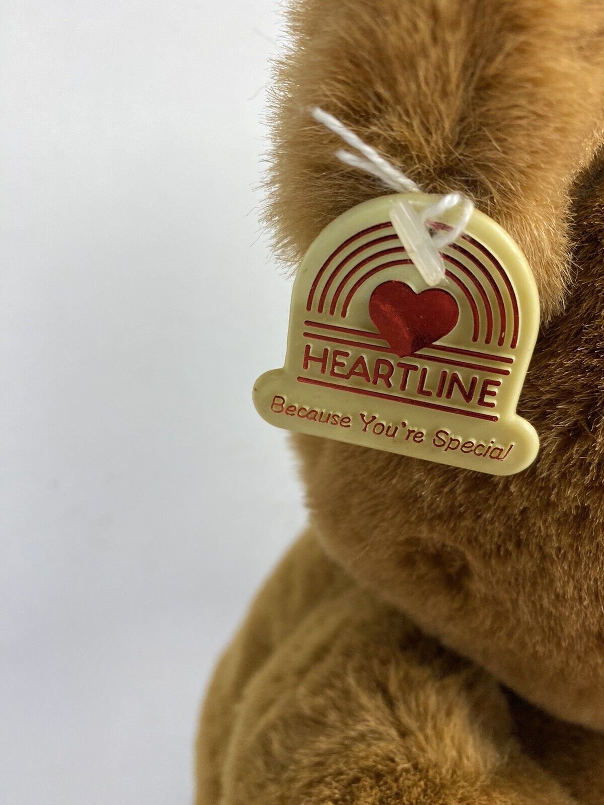 Heartline 1987 Brown Teddy Bear Plush Stuffed Animal 15" EUC With Tag ...