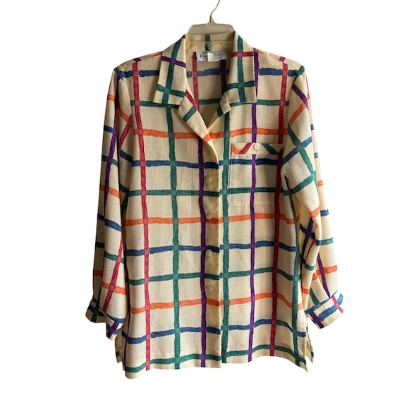 Patchington Vintage Button Down Blouse Womens Col… - image 1