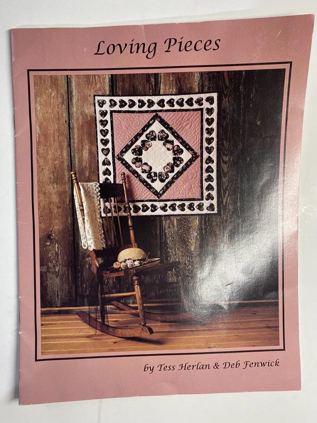 Loving Pieces Quilt Booklet Pattern Pieces Heart Kit Plastic Quilting ...