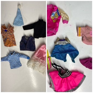 Vintage Barbie Clone Doll Clothing Large Lot 12 pcs