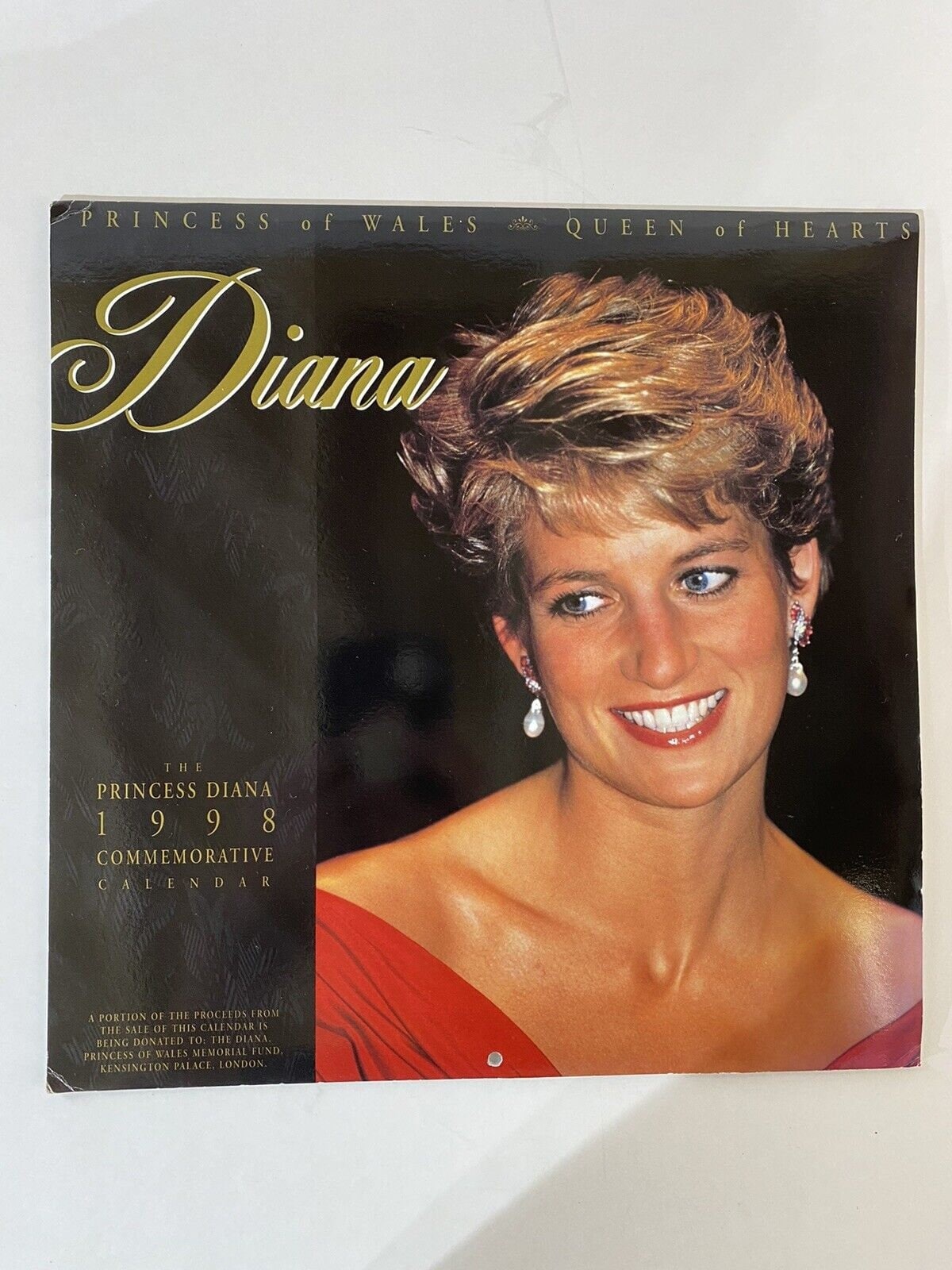 The Princess Diana 1998 Commemorative Calendarprincess of Wales/queen