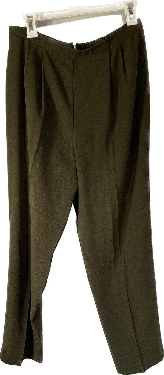 Vtg Olive Green Polyester Dress Pants Straight Leg Womens Sz 12 Petite EUC  70s - Etsy