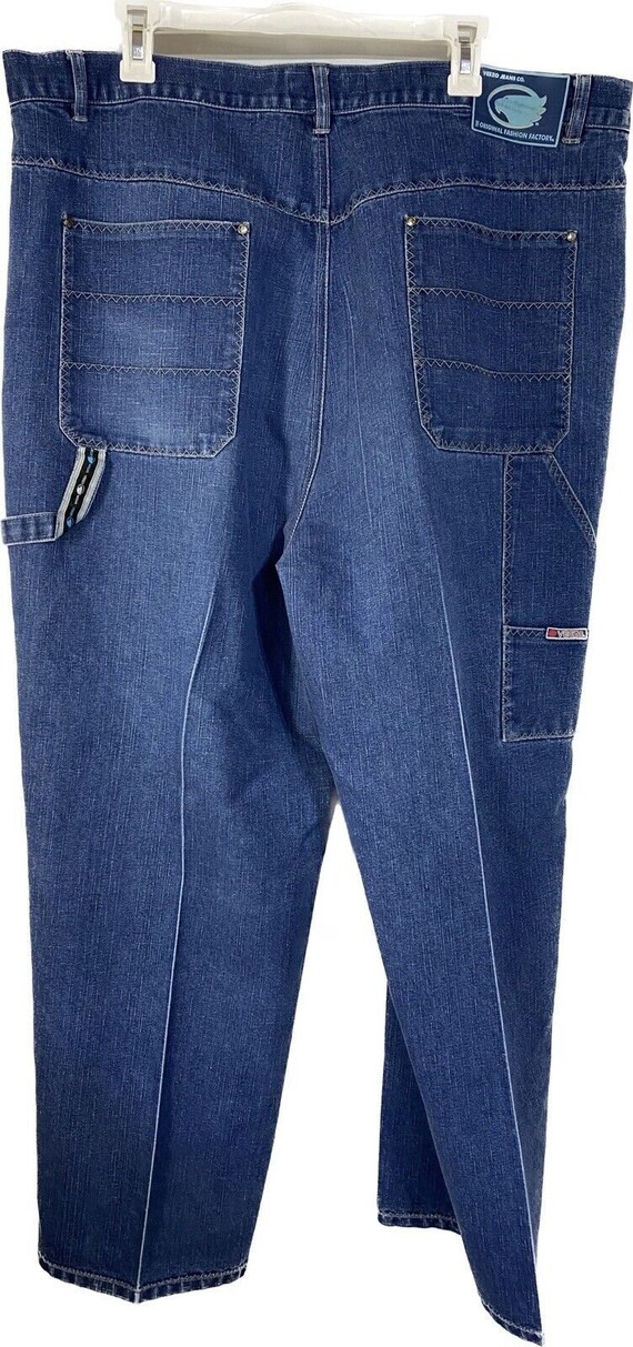 Veezo Denim Jeans Streetwear Cargo Y2K Mens Size 42x30 EUC - Etsy