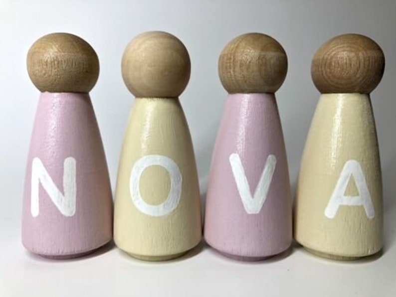 10pcs 3 1/2 Wooden Female Peg Doll Bulk Discount DIY Craft Etsy