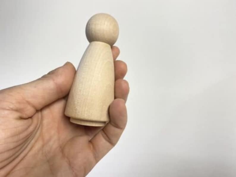 10pcs 3 1/2 Wooden Female Peg Doll Bulk Discount DIY Craft Etsy
