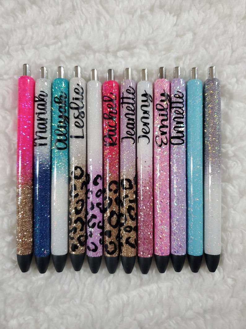 Personalized Epoxy Resin Glitter Gel Pen